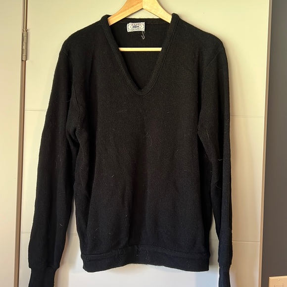 Black knitted Lacoste sweater - Picture 1 of 4